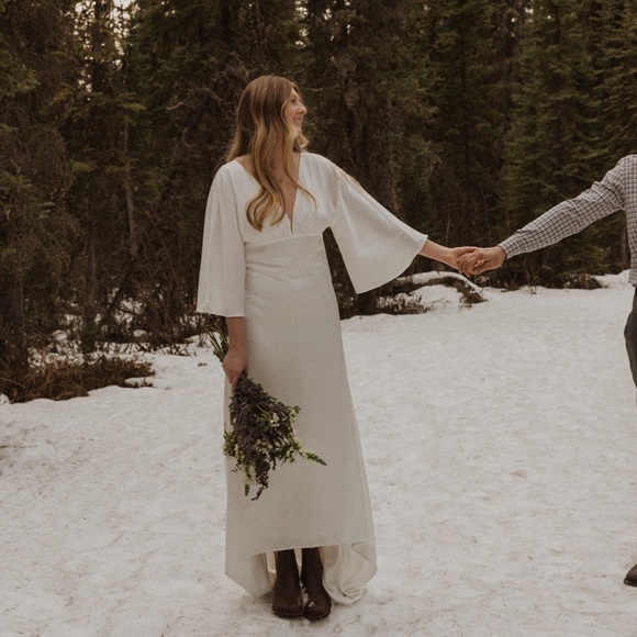 ASOS Y.A.S Bridal low back maxi dress in white - Picture 9 of 9
